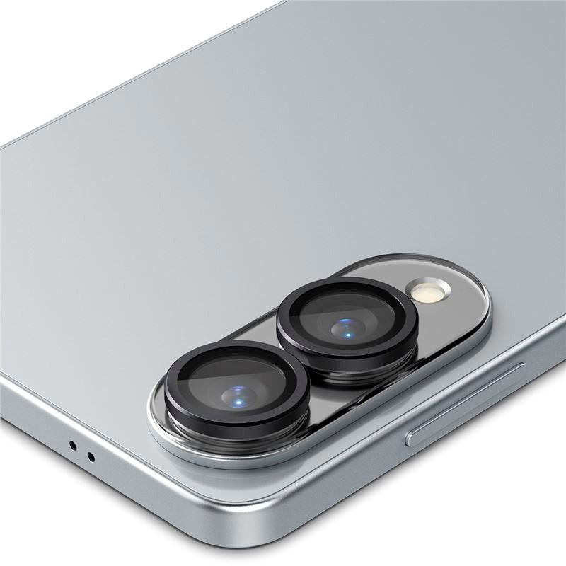 Samsung Galaxy S25 Edge Spigen EZ Fit. tR Optik Pro Kameralinse Beskyttelse - 2 stk - Sort