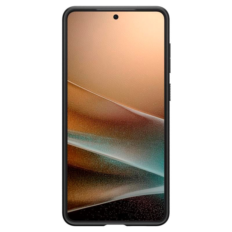 Spigen - Liquid Air Fleksibelt Plastik Cover - Samsung Galaxy S25 Edge - Sort