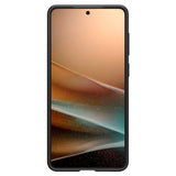 Spigen - Liquid Air Fleksibelt Plastik Cover - Samsung Galaxy S25 Edge - Sort