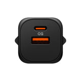 Spigen 35W Vægoplader - 1 x USB-C & 1 x USB-A - Sort