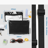 Spigen Aqua Shield A640 2-i-1 Vandtæt Etui inkl. Strop - Sort / Gennemsigtig