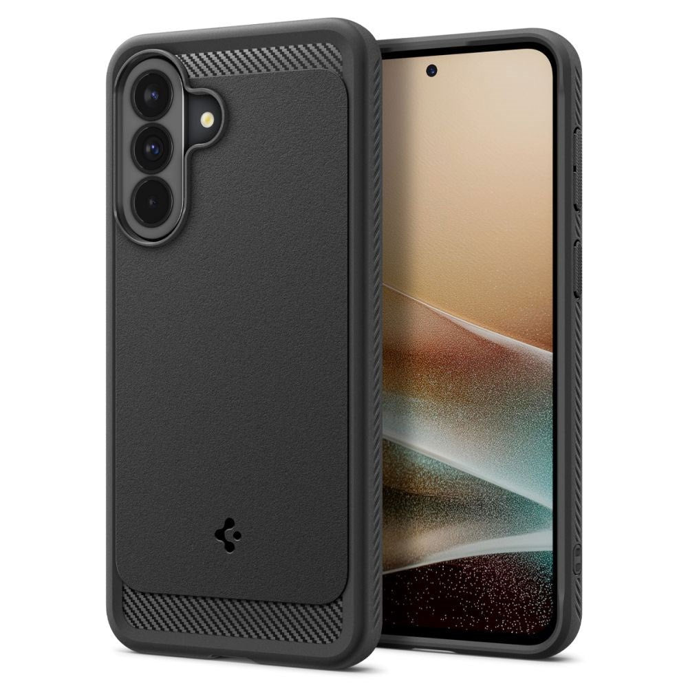 Spigen Samsung Galaxy A37 Rugged Armor Mobil Cover - Sort