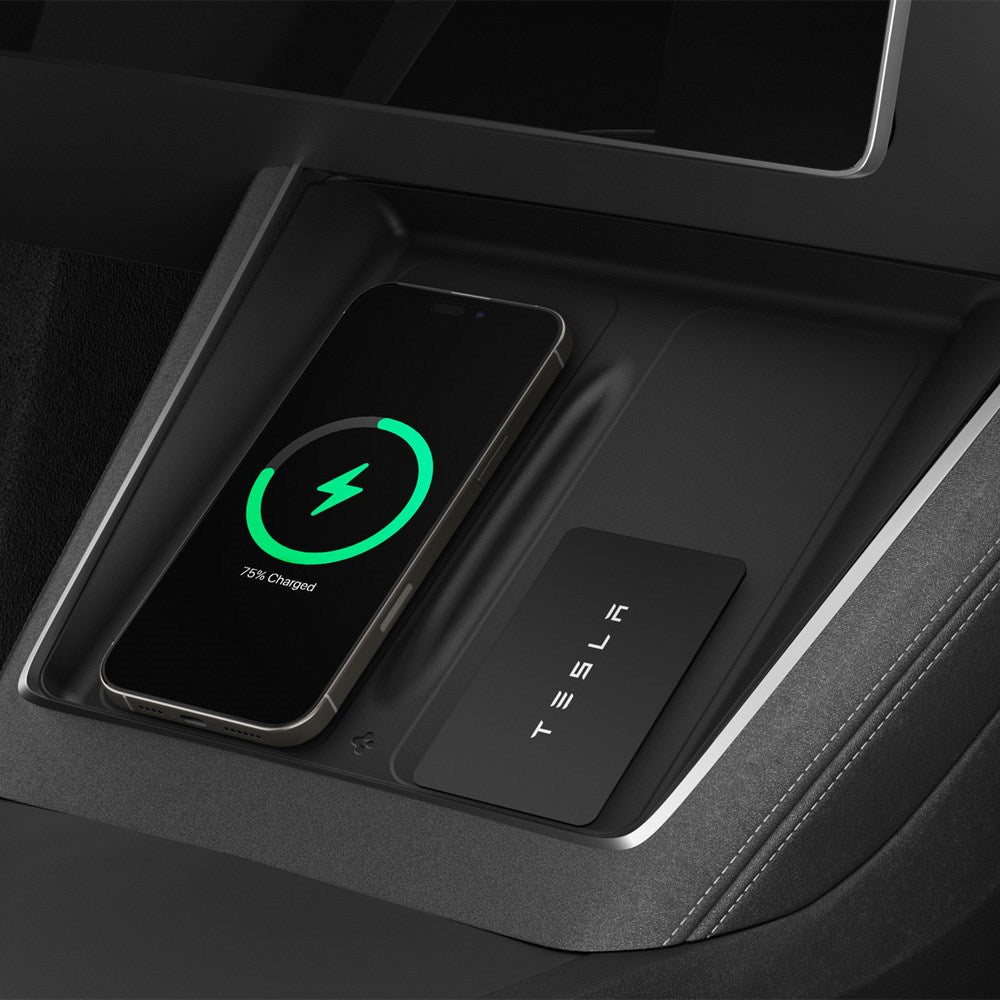 Spigen Trådløs Opladning Cover til Tesla Model Y Juniper - Sort