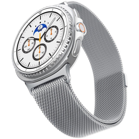 Samsung Galaxy Watch 8 / 8 Classic (40 / 44 / 46mm) Spigen Metal Fit Smartwatchrem - Sølv