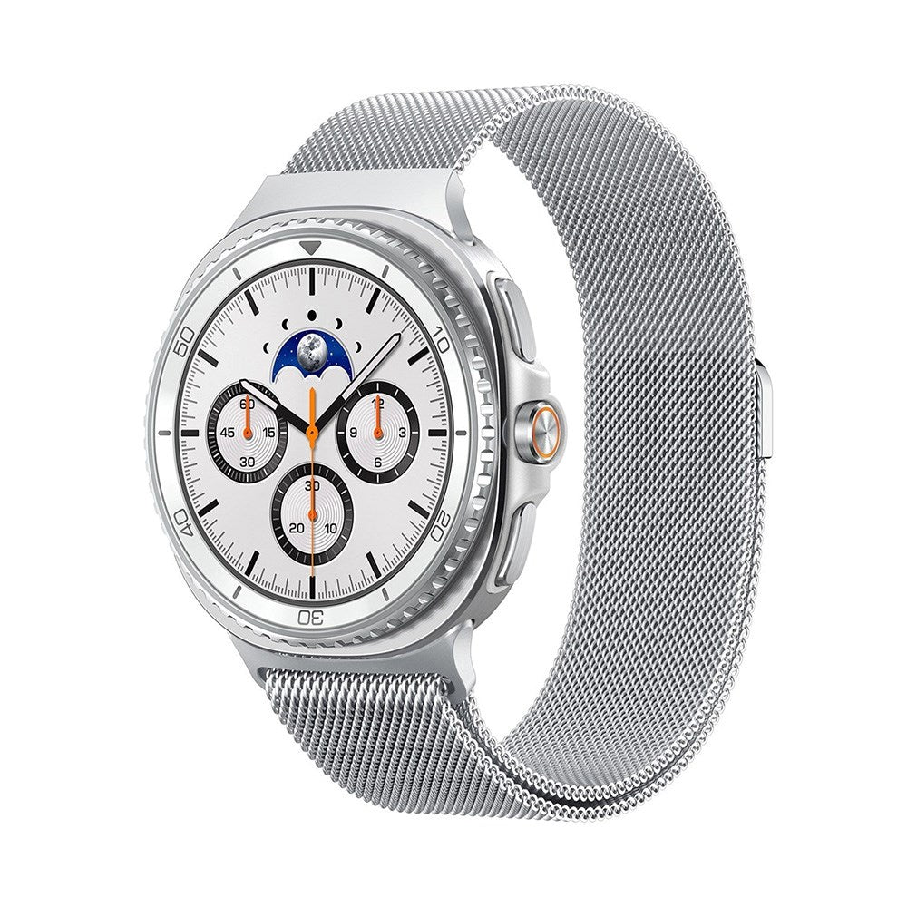 Samsung Galaxy Watch 8 / 8 Classic (40 / 44 / 46mm) Spigen Metal Fit Smartwatchrem - Sølv