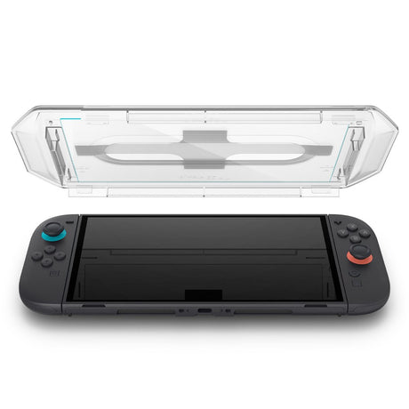 Spigen Nintendo Switch 2 Glass tR EZ Fit Skærmglas - Installationsramme - 2 stk - Gennemsigtig