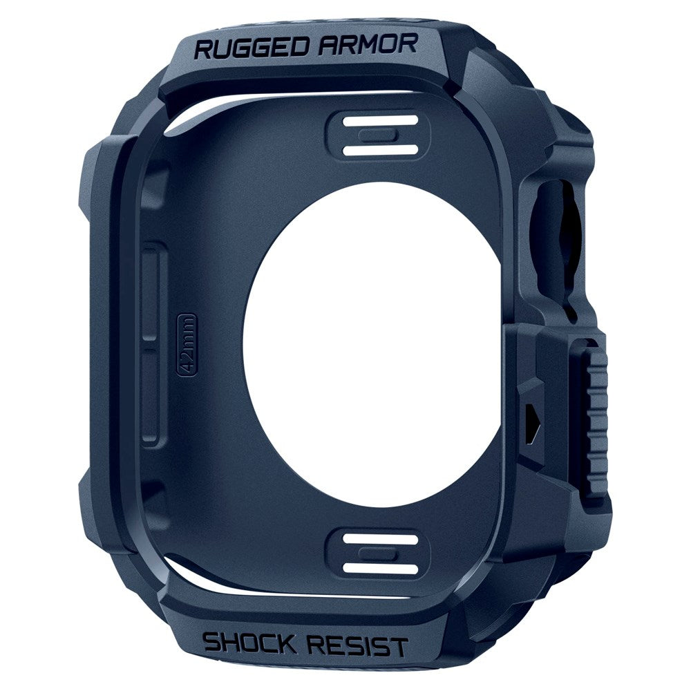 Spigen Apple Watch 11 / 10 (42mm) Rugged Armor 2 Cover - Blå