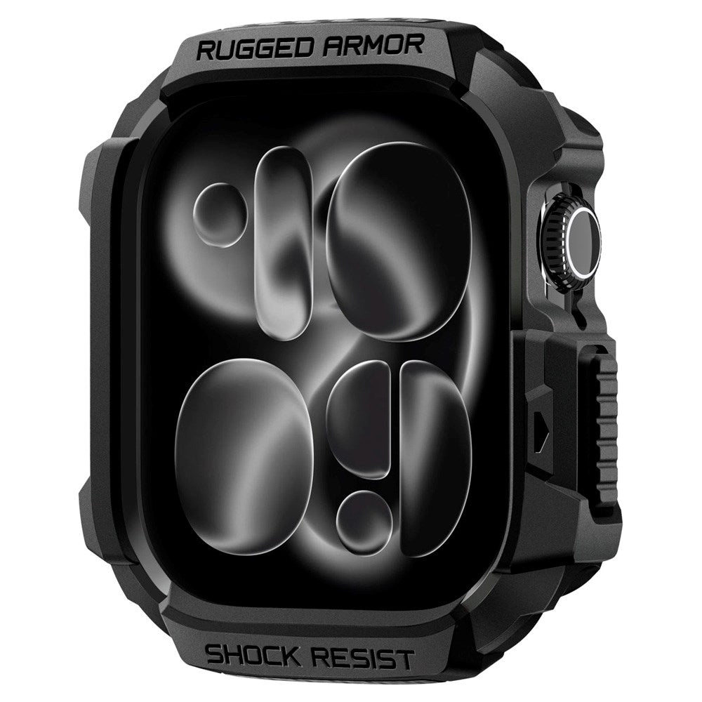 Spigen Apple Watch 11 / 10 (46mm) Rugged Armor 2 Cover - Sort