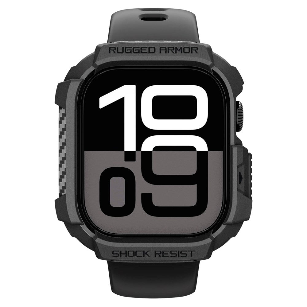 Spigen Apple Watch 11 / 10 (46mm) Rugged Armor 2 Cover - Sort