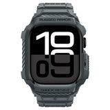 Spigen Apple Watch 11 (46mm) Rugged Armor Pro 2 Cover & Rem - Grå