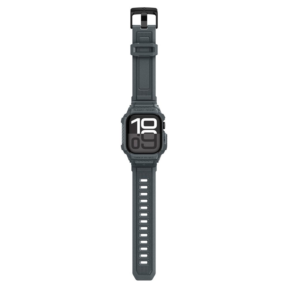 Spigen Apple Watch 11 (46mm) Rugged Armor Pro 2 Cover & Rem - Grå