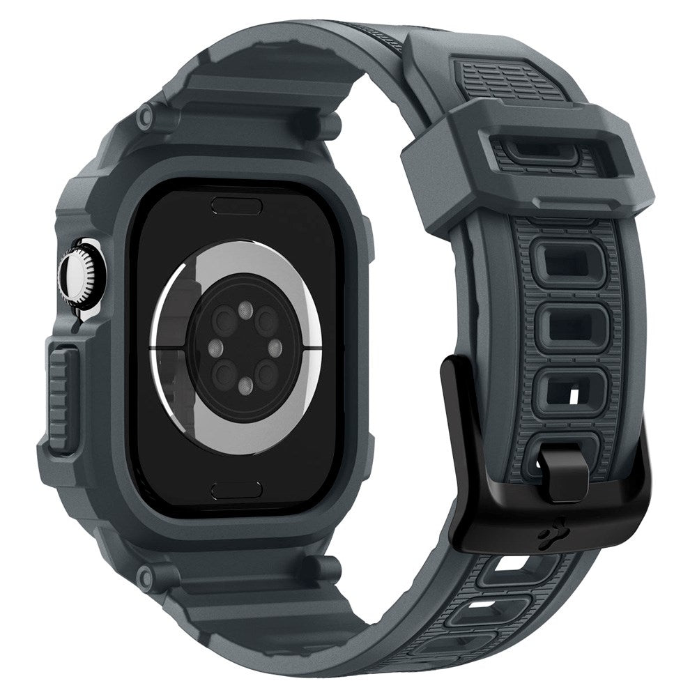 Spigen Apple Watch 11 (46mm) Rugged Armor Pro 2 Cover & Rem - Grå