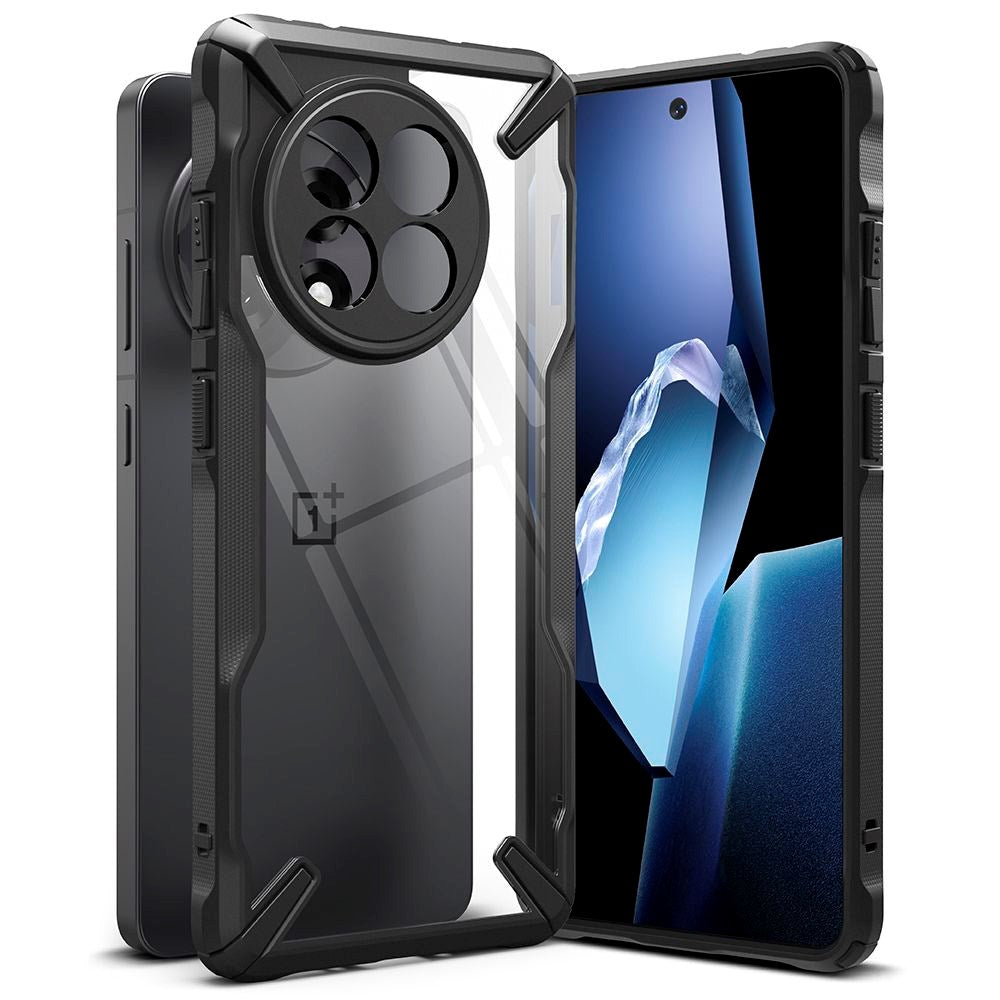 Ringke Fusion X Cover - OnePlus 13R - Sort / Gennemsigtig