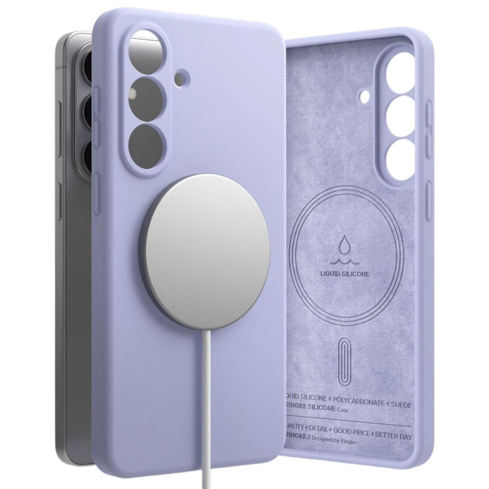 Samsung Galaxy S26+ (Plus) Ringke Silikone Bagside Cover - MagSafe Kompatibel - Lilla