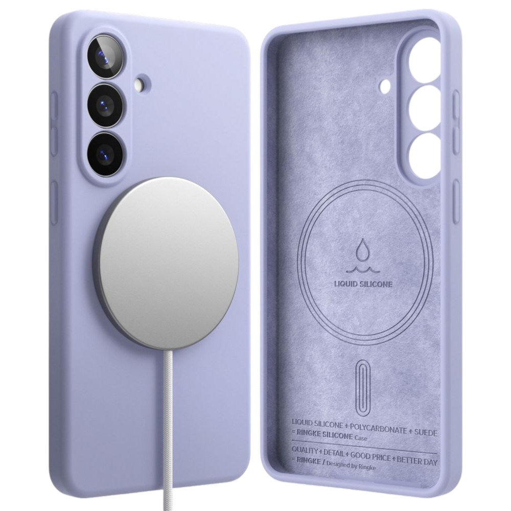 Samsung Galaxy S26 Ringke Silikone Bagside Cover - MagSafe Kompatibel - Lilla