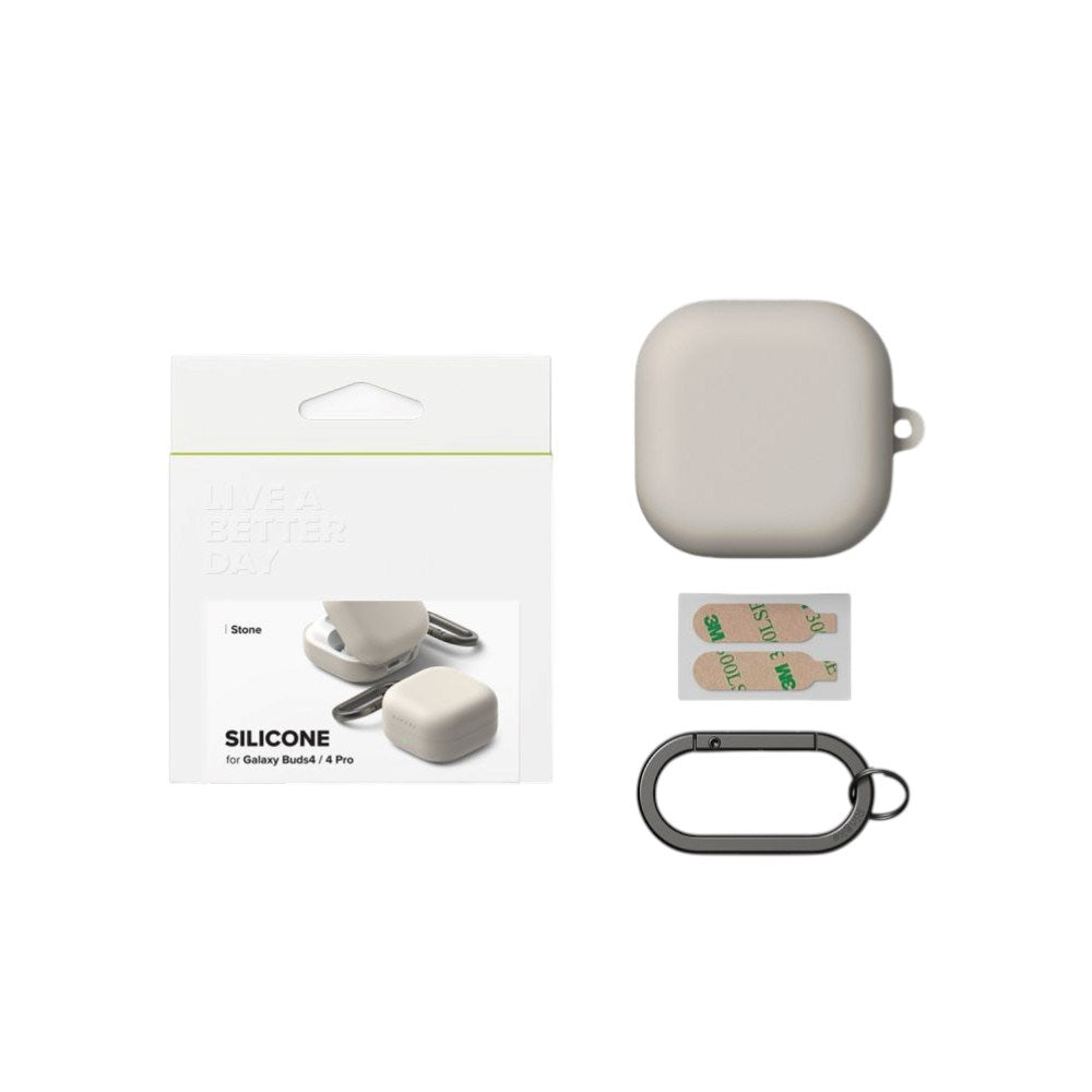 Samsung Galaxy Buds 4 / 4 Pro Ringke Silikone Hybrid Cover - Beige