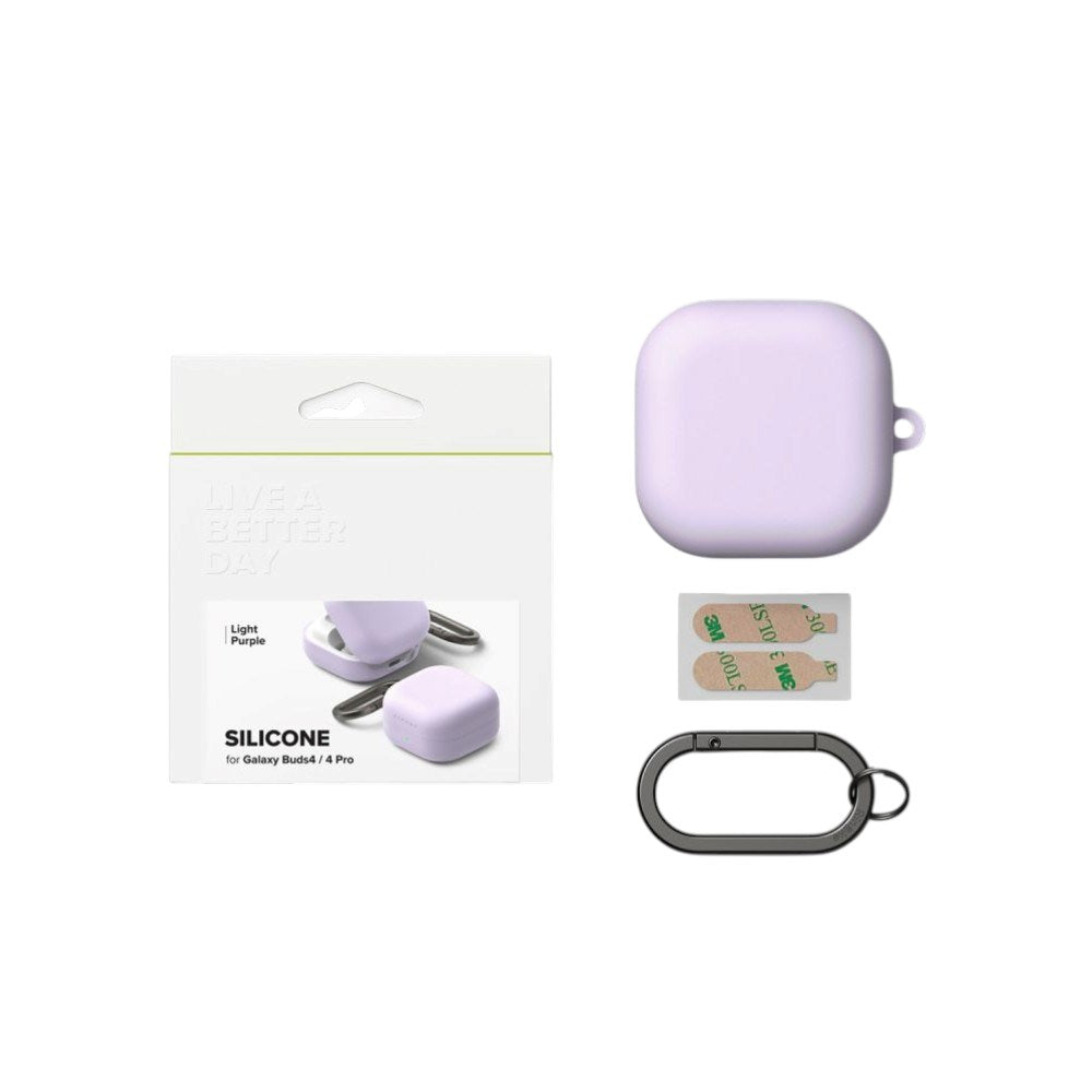Samsung Galaxy Buds 4 / 4 Pro Ringke Silikone Hybrid Cover - Lilla