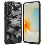Samsung Galaxy A57 Ringke Fusion X Bagside Cover - Sort Camouflage