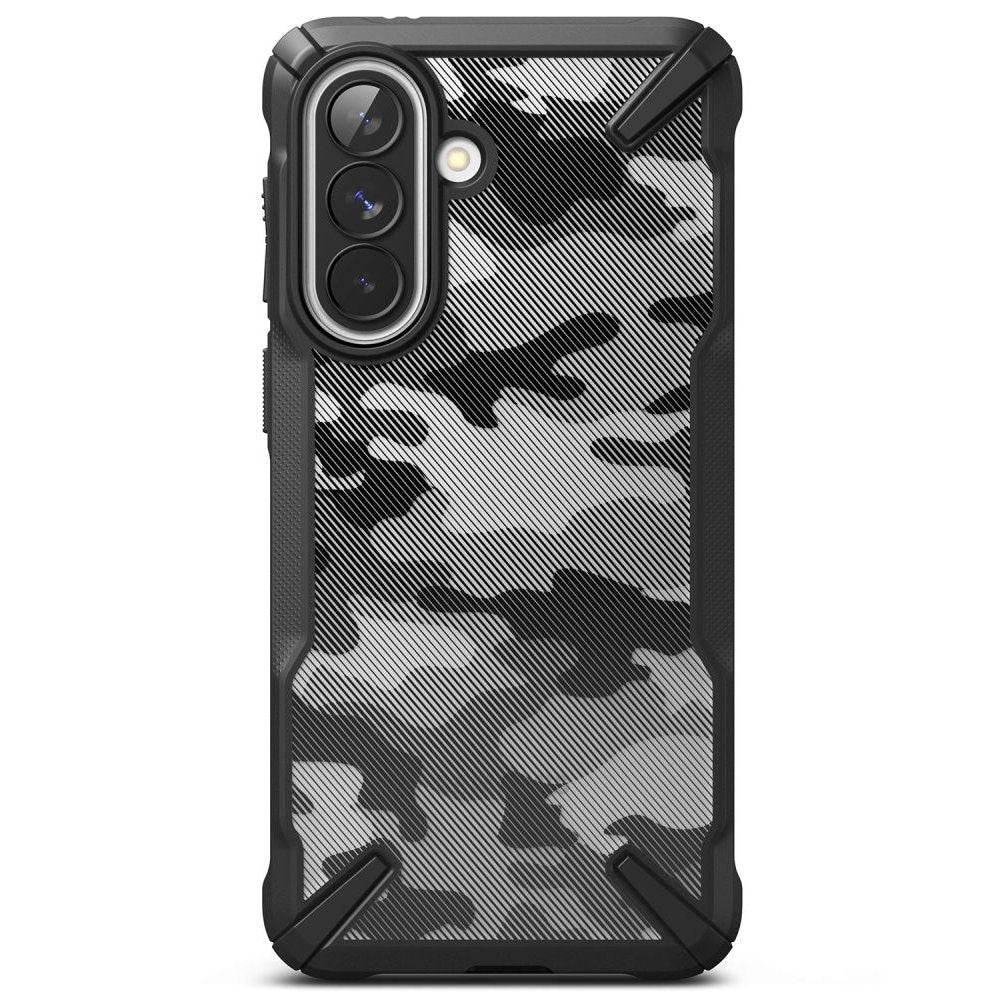 Samsung Galaxy A57 Ringke Fusion X Bagside Cover - Sort Camouflage