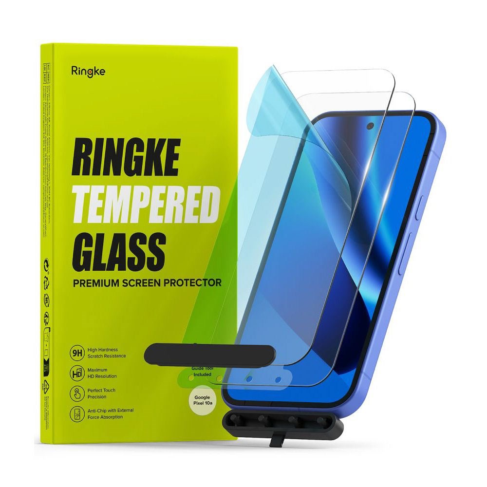 Google Pixel 10a Ringke Hærdet Skærmglas - 2 stk - Gennemsigtig