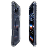 Spigen iPhone 17 Pro Max Ultra Hybrid Bagside Cover - MagSafe Kompatibel - Gennemsigtig / Blå