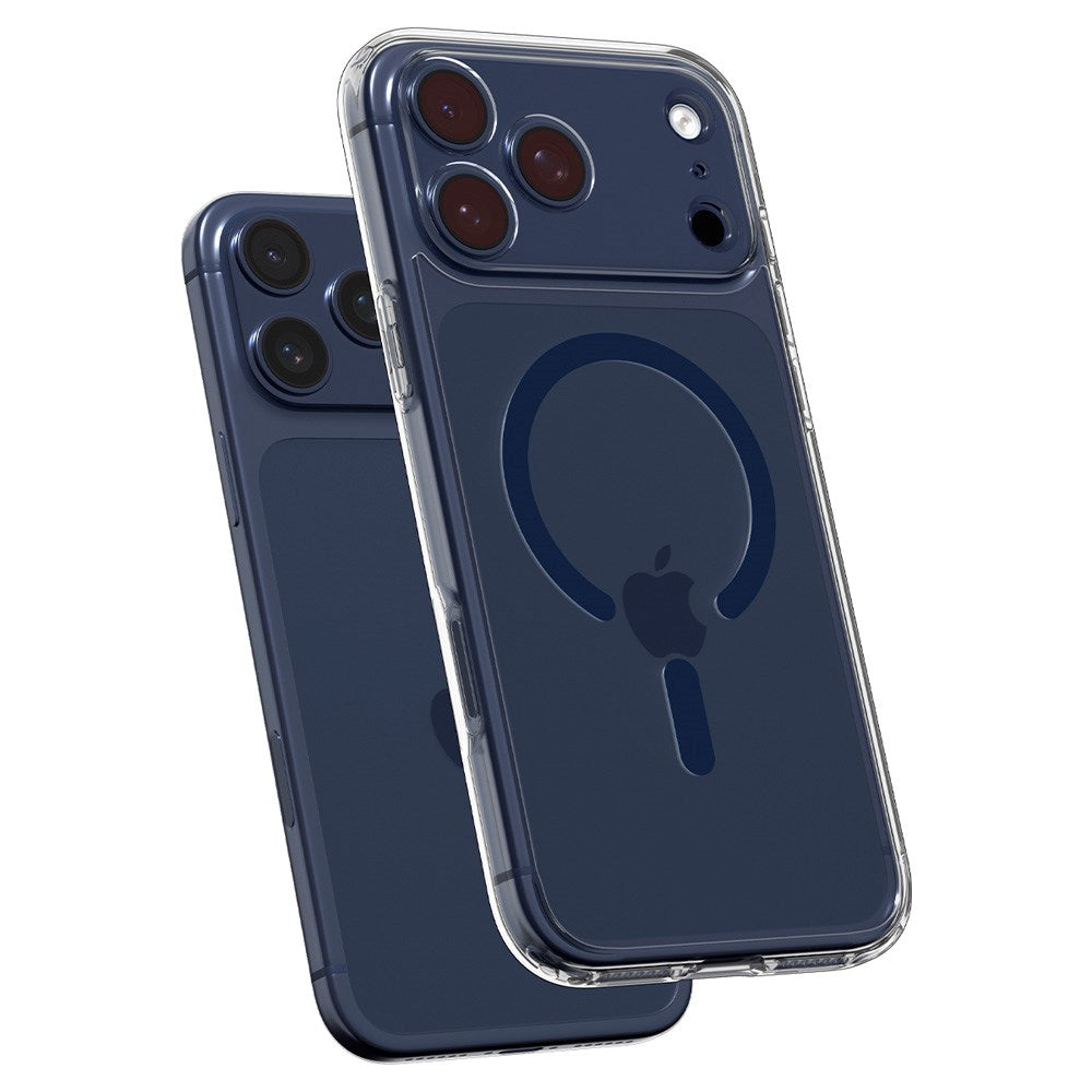 Spigen iPhone 17 Pro Ultra Hybrid Bagside Cover - MagSafe Kompatibel - Gennemsigtig / Blå