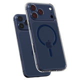 Spigen iPhone 17 Pro Ultra Hybrid Bagside Cover - MagSafe Kompatibel - Gennemsigtig / Blå