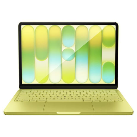 MacBook Neo 13 A18 Pro (2026) Spigen Hærdet Beskyttelsesglas - Gennemsigtig / Sort Kant