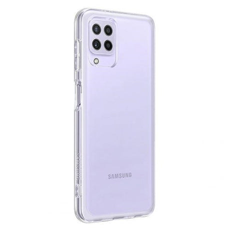 Original Samsung Galaxy A22 (4G) Soft Clear Bagside Cover (EF-QA225TT) - Gennemsigtig