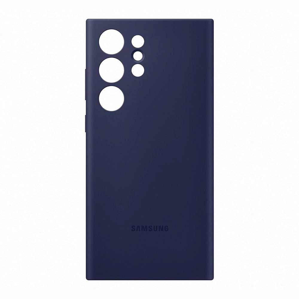 Original Samsung Galaxy S23 Ultra Silikone Bagside Cover - Blå (EF-PS918TNEGWW)