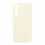 Original Samsung Galaxy S23+ (Plus) Silikone Bagside Cover - Cremehvid (EF-PS916TUEGWW)