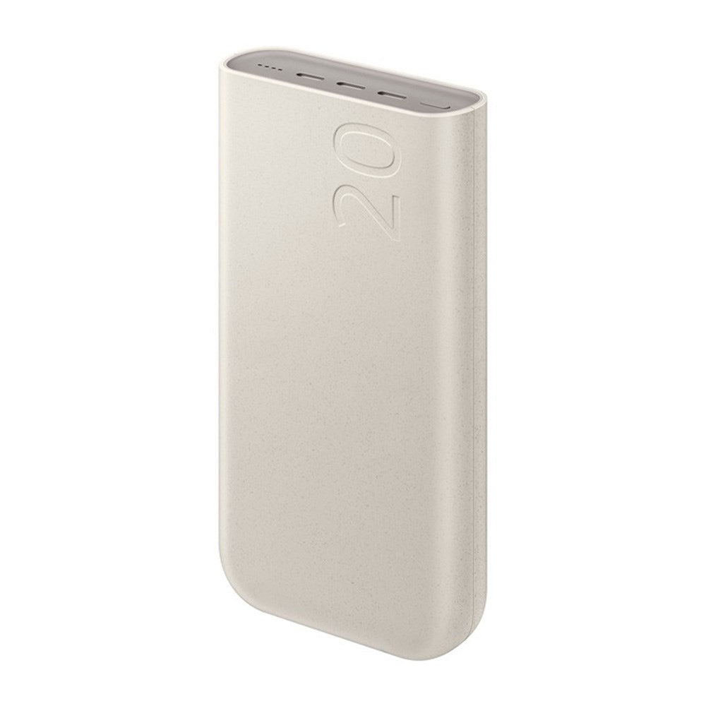 Samsung Battery Pack m. 20.000 mAh Powerbank 45W og USB-C Kabel 30cm - Beige
