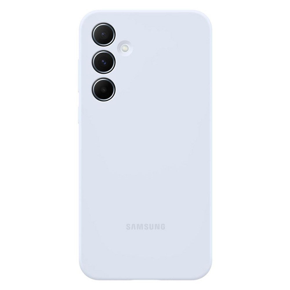 Original Samsung Galaxy A55 (5G) Silikone Bagside Cover - Light Blue (EF-PA556TLEGWW)