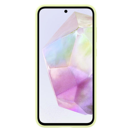 Original Samsung Galaxy A35 (5G) Silikone Bagside Cover - Lime (EF-PA356TMEGWW)