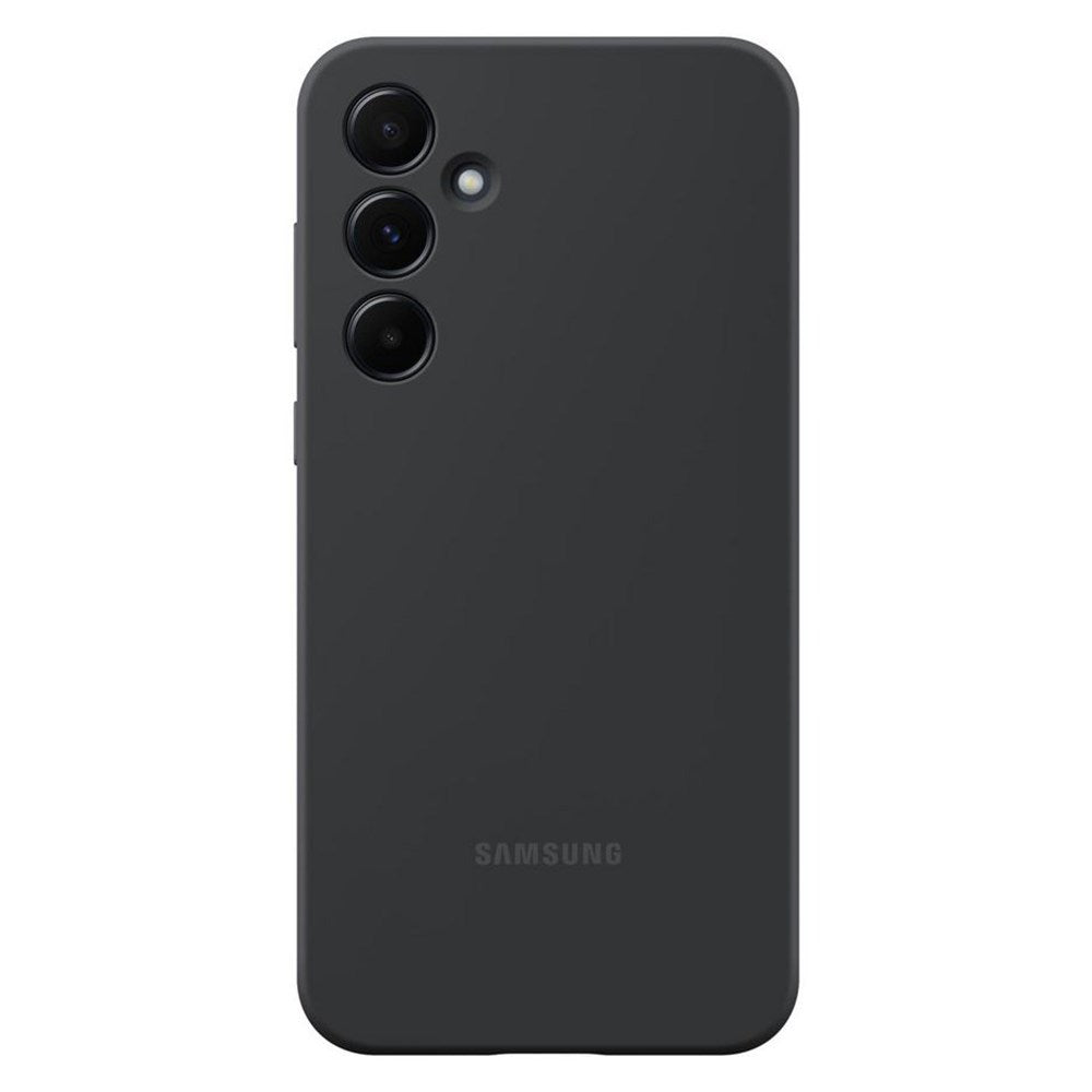 Original Samsung Galaxy A55 (5G) Silikone Bagside Cover - Sort (EF-PA556TBEGWW)