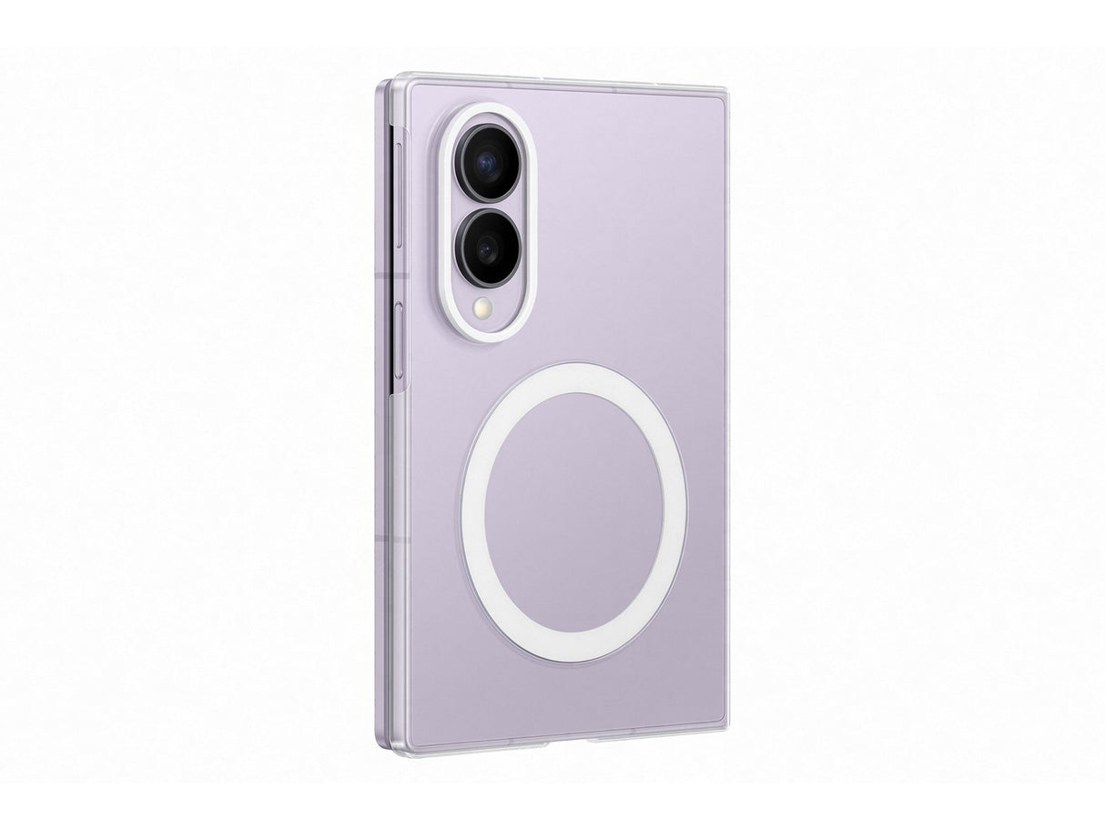 Original Samsung Galaxy Z Fold8 Cover Clear Magnet Case m. Beskyttelsesfilm - Transparent