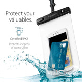 Spigen AquaShield Cover - Gennemsigtig / Sort