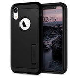 Spigen Tough Armor Hybrid Cover m. Kickstand - iPhone XR - Sort