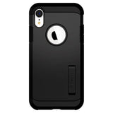 Spigen Tough Armor Hybrid Cover m. Kickstand - iPhone XR - Sort