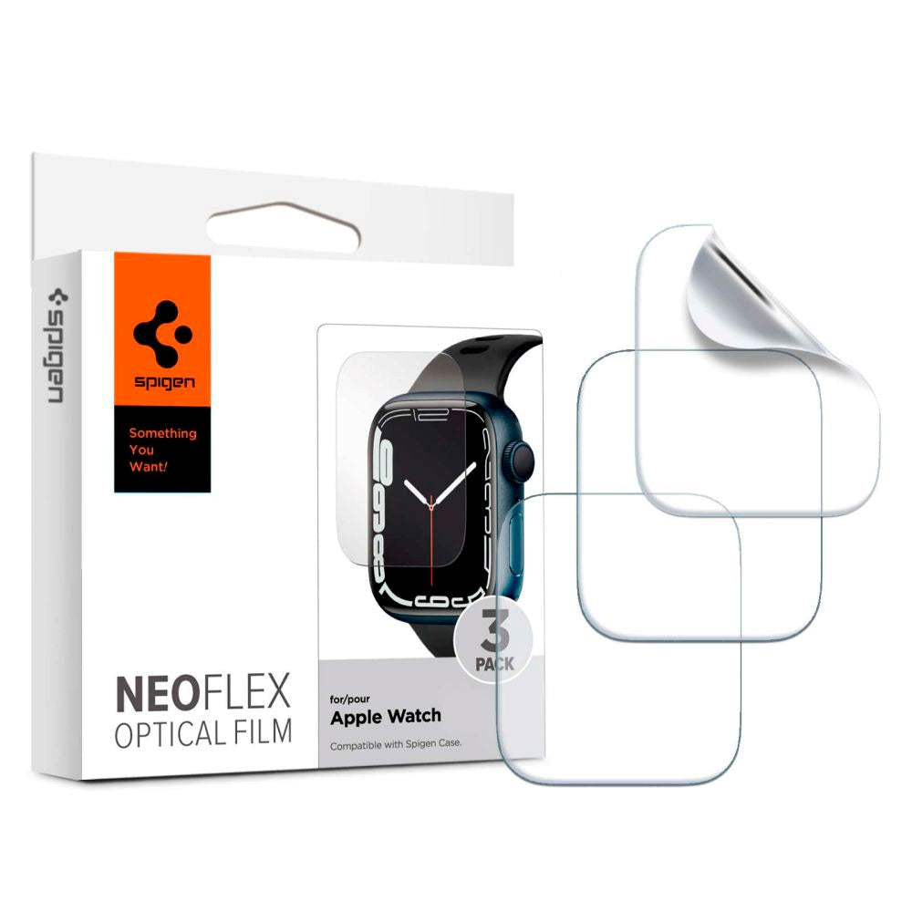 Spigen Apple Watch (41 / 40 mm) NeoFlex Beskyttelsesfilm - 3-Pack - Gennemsigtig