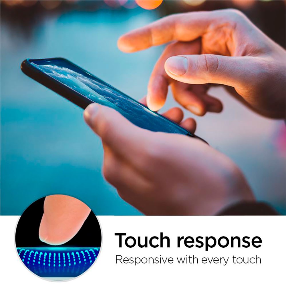 iPhone 11 Pro Spigen Skærmbeskyttelse - Sort Kant