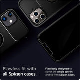 iPhone 12 / 12 Pro Spigen EZ Fit Glas.tR Skærmbeskyttelse 2. Stk - Case Friendly - Gennemsigtig