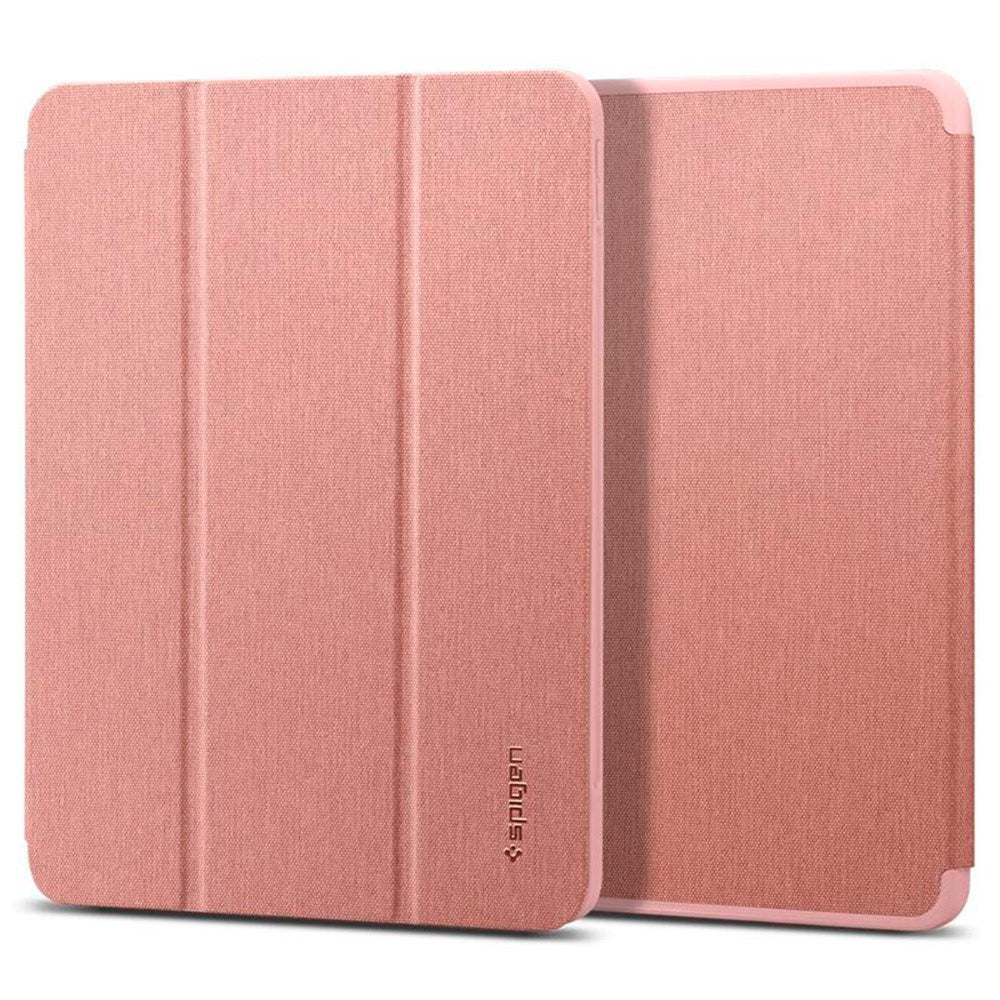 iPad Air 10.9-11" (2024-2020) Spigen Urban Fit Stof Flip Cover m. Pen Holder - Rose Gold