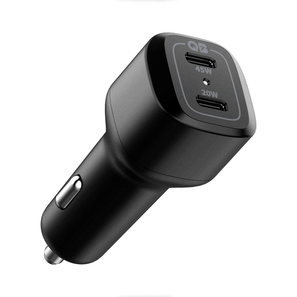 Spigen PowerArc ArcStation Biloplader PD 65W med 2 x USB-C - Sort