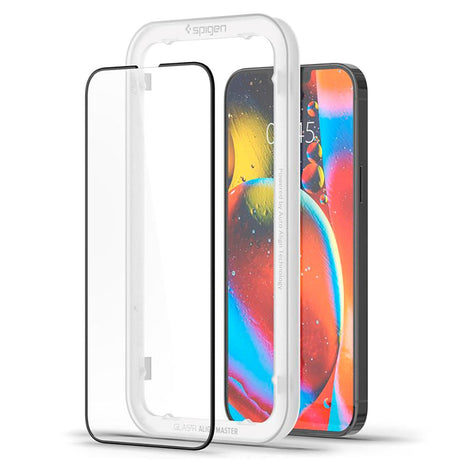 iPhone 14 / 13 Pro / 13 Spigen Skærmbeskyttelse - 2-Pack - Sort Kant