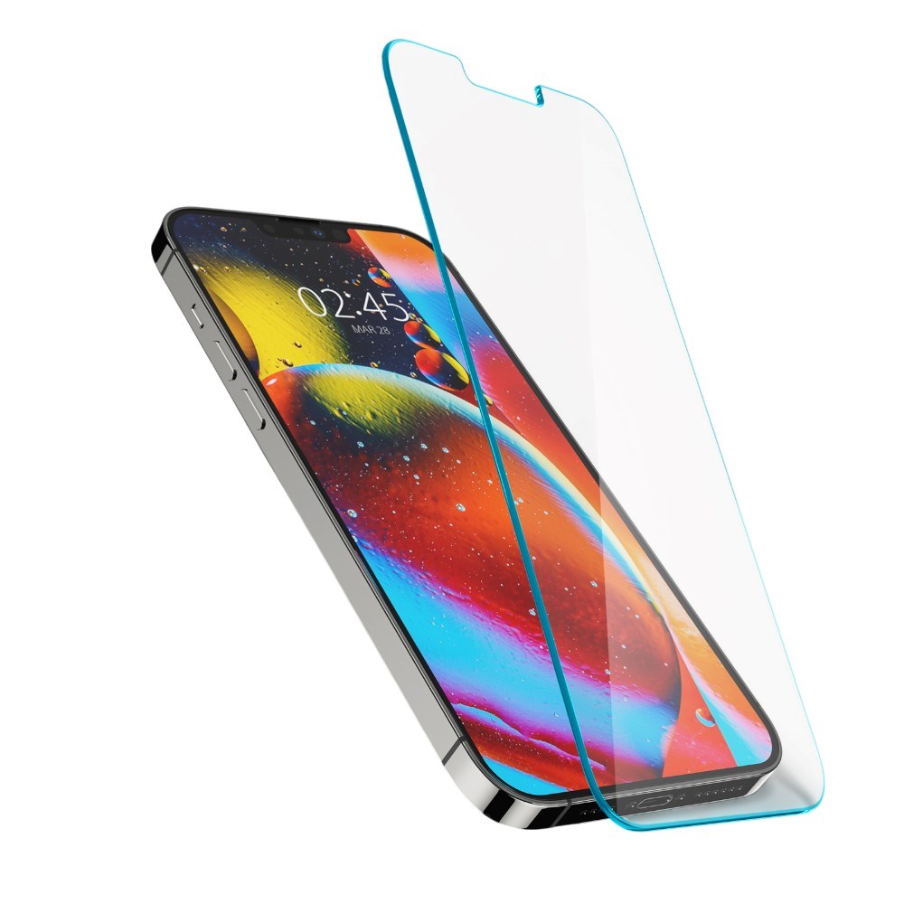 Spigen Glas.tr iPhone 17e / 16e / 14 / 13 / 13 Pro Hærdet Skærmbeskyttelsesglas - Gennemsigtig