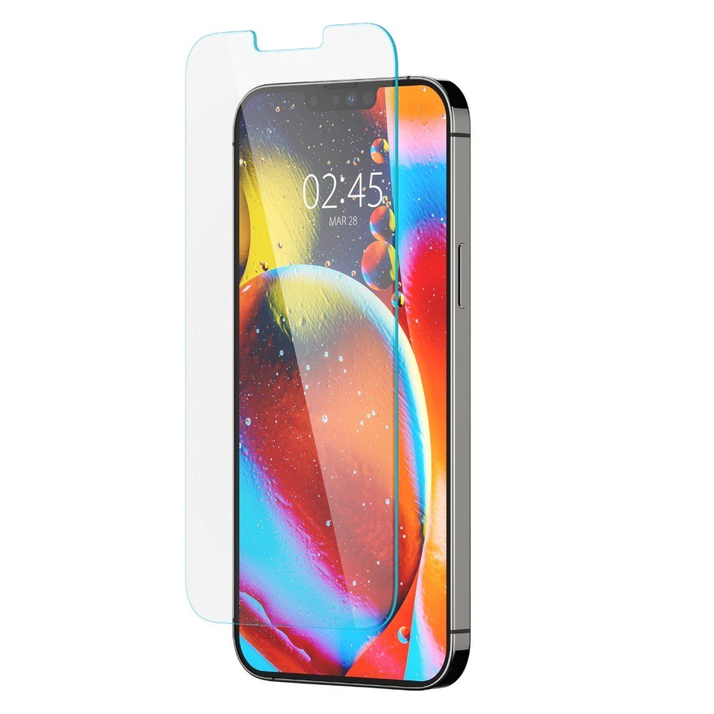 Spigen Glas.tr iPhone 17e / 16e / 14 / 13 / 13 Pro Hærdet Skærmbeskyttelsesglas - Gennemsigtig