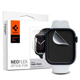 Spigen Apple Watch (45 / 44 mm) NeoFlex Beskyttelsesfilm - 3-Pack - Gennemsigtig