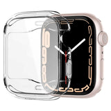 Apple Watch 9/8/7 (45mm) Spigen Ultra Hybrid Plastik Cover m. Skærmbeskyttelse - Crystal Clear