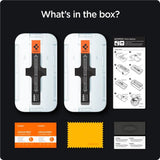 Spigen - iPhone 14 Pro Max - Privacy EZ Fit Glass Skærmbeskyttelse - 2 stk - Privacy Funktion - Gennemsigtig